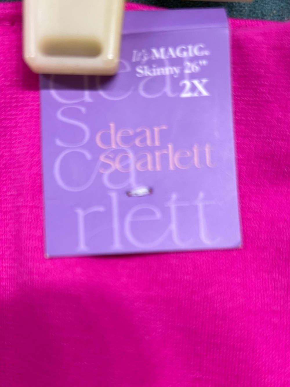 NWT 2X Dear Scarlett Hot Pink Pull-On It’s Magic Pants - Picture 2 of 6
